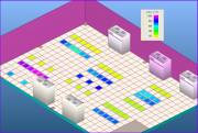 Distribution of airflow rates through the perforated tiles/cable cutouts  &raquo; Click to zoom ->