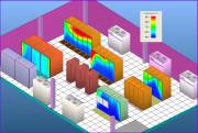 Rack temperature map  &raquo; Click to zoom ->