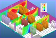 Airflow pattern and temperature distribution in vertical billboards  &raquo; Click to zoom ->